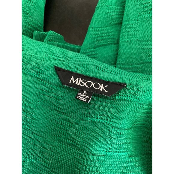 MISOOK Lilly Textured Jacket Open Front Green Size Small - Picture 6 of 10